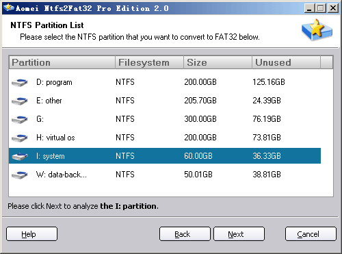 Convertible Partition table